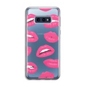 CaseCompany Bite my lip: Samsung Galaxy S10e Transparant Hoesje