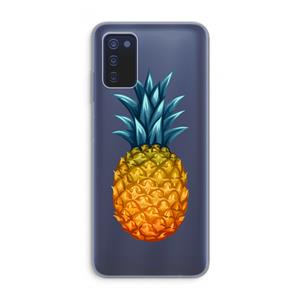 CaseCompany Grote ananas: Samsung Galaxy A03s Transparant Hoesje