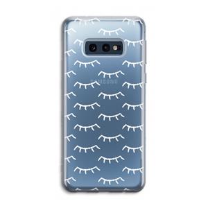 CaseCompany Wimpers: Samsung Galaxy S10e Transparant Hoesje