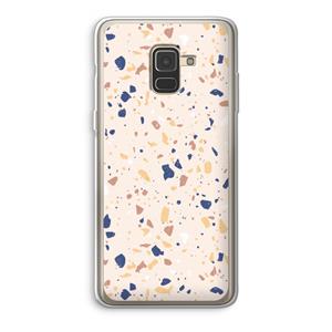 CaseCompany Terrazzo N°23: Samsung Galaxy A8 (2018) Transparant Hoesje
