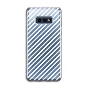 CaseCompany Strepen zwart-wit: Samsung Galaxy S10e Transparant Hoesje