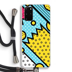 CaseCompany Pop Art #1: Samsung Galaxy S20 Plus Transparant Hoesje met koord