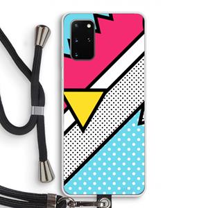 CaseCompany Pop Art #3: Samsung Galaxy S20 Plus Transparant Hoesje met koord