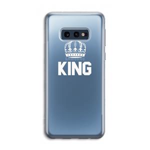 CaseCompany King zwart: Samsung Galaxy S10e Transparant Hoesje