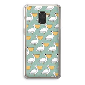 CaseCompany Pelican: Samsung Galaxy A8 (2018) Transparant Hoesje