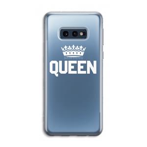 CaseCompany Queen zwart: Samsung Galaxy S10e Transparant Hoesje