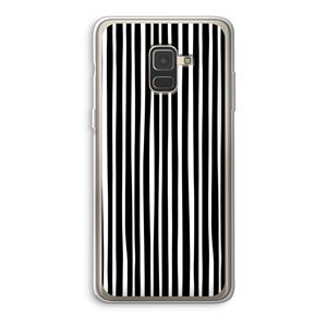 CaseCompany Stripes: Samsung Galaxy A8 (2018) Transparant Hoesje
