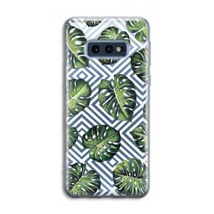 CaseCompany Geometrische jungle: Samsung Galaxy S10e Transparant Hoesje