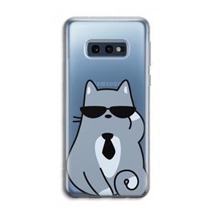 CaseCompany Cool cat: Samsung Galaxy S10e Transparant Hoesje