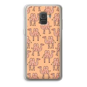 CaseCompany Kameel: Samsung Galaxy A8 (2018) Transparant Hoesje