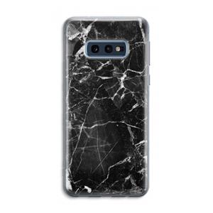 CaseCompany Zwart Marmer 2: Samsung Galaxy S10e Transparant Hoesje