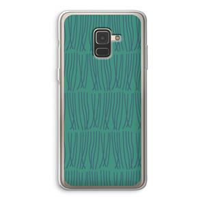 CaseCompany Swirls: Samsung Galaxy A8 (2018) Transparant Hoesje