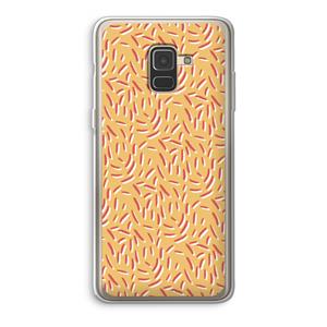 CaseCompany Camouflage: Samsung Galaxy A8 (2018) Transparant Hoesje
