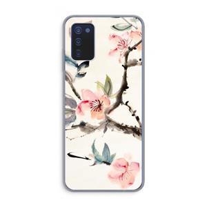 CaseCompany Japanse bloemen: Samsung Galaxy A03s Transparant Hoesje