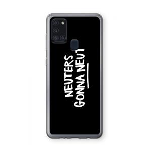 CaseCompany Neuters (zwart): Samsung Galaxy A21s Transparant Hoesje