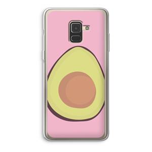 CaseCompany Avocado: Samsung Galaxy A8 (2018) Transparant Hoesje