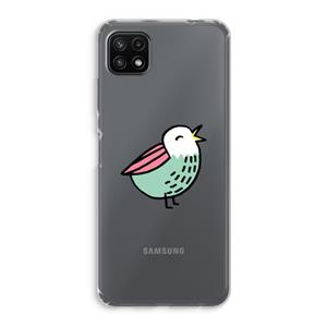 CaseCompany Birdy: Samsung Galaxy A22 5G Transparant Hoesje
