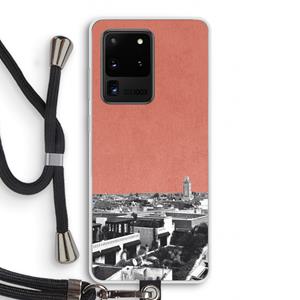 CaseCompany Marrakech Skyline : Samsung Galaxy S20 Ultra Transparant Hoesje met koord