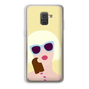 CaseCompany Ice cream: Samsung Galaxy A8 (2018) Transparant Hoesje