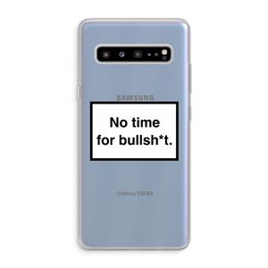 CaseCompany No time: Samsung Galaxy S10 5G Transparant Hoesje