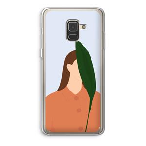 CaseCompany Leaf: Samsung Galaxy A8 (2018) Transparant Hoesje