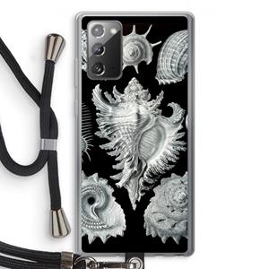 CaseCompany Haeckel Prosobranchia: Samsung Galaxy Note 20 / Note 20 5G Transparant Hoesje met koord