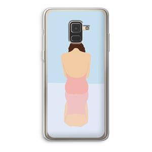 CaseCompany Mirror: Samsung Galaxy A8 (2018) Transparant Hoesje