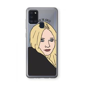 CaseCompany Ashley: Samsung Galaxy A21s Transparant Hoesje