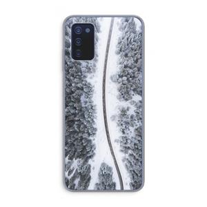 CaseCompany Snøfall: Samsung Galaxy A03s Transparant Hoesje
