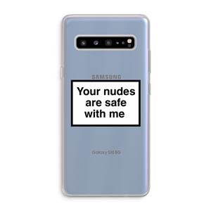 CaseCompany Safe with me: Samsung Galaxy S10 5G Transparant Hoesje
