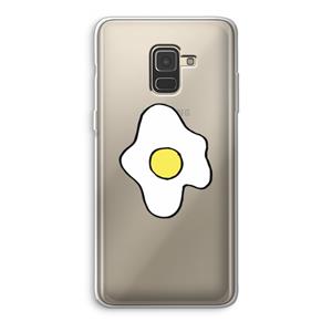 CaseCompany Spiegelei: Samsung Galaxy A8 (2018) Transparant Hoesje