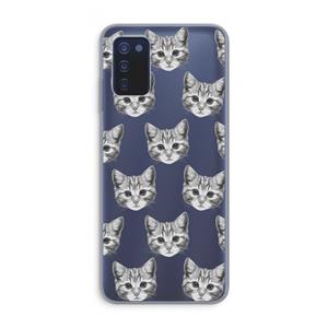 CaseCompany Kitten: Samsung Galaxy A03s Transparant Hoesje
