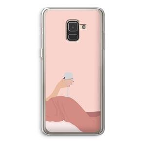 CaseCompany Wine: Samsung Galaxy A8 (2018) Transparant Hoesje