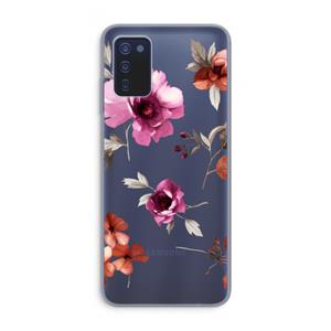 CaseCompany Geschilderde bloemen: Samsung Galaxy A03s Transparant Hoesje