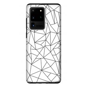 CaseCompany Geometrische lijnen zwart: Samsung Galaxy S20 Ultra Tough Case