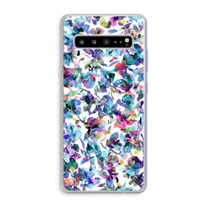 CaseCompany Hibiscus Flowers: Samsung Galaxy S10 5G Transparant Hoesje