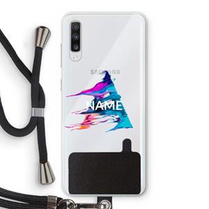CaseCompany Abstract Spectrum: Samsung Galaxy A70 Transparant Hoesje met koord