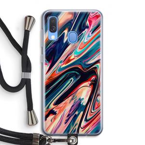 CaseCompany Quantum Being: Samsung Galaxy A40 Transparant Hoesje met koord