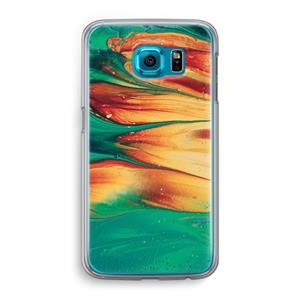 CaseCompany Green Inferno: Samsung Galaxy S6 Transparant Hoesje