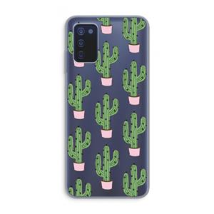CaseCompany Cactus Lover: Samsung Galaxy A03s Transparant Hoesje
