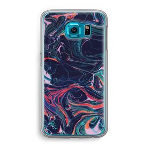 CaseCompany Light Years Beyond: Samsung Galaxy S6 Transparant Hoesje