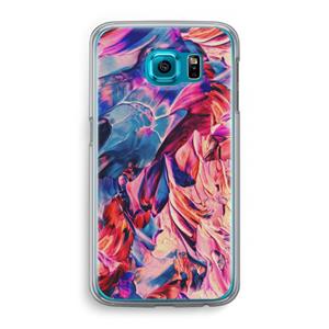 CaseCompany Pink Orchard: Samsung Galaxy S6 Transparant Hoesje