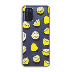CaseCompany When Life Gives You Lemons...: Samsung Galaxy A03s Transparant Hoesje