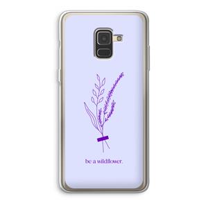 CaseCompany Be a wildflower: Samsung Galaxy A8 (2018) Transparant Hoesje