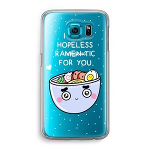 CaseCompany I'm A Hopeless Ramen-Tic For You: Samsung Galaxy S6 Transparant Hoesje