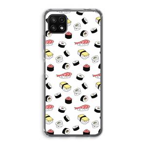 CaseCompany Sushi time: Samsung Galaxy A22 5G Transparant Hoesje