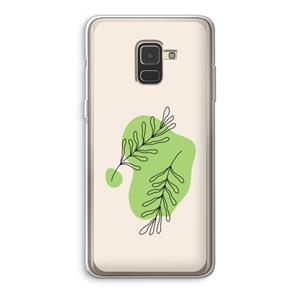 CaseCompany Beleaf in you: Samsung Galaxy A8 (2018) Transparant Hoesje