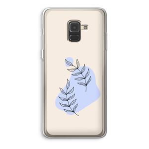 CaseCompany Leaf me if you can: Samsung Galaxy A8 (2018) Transparant Hoesje