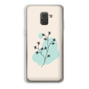 CaseCompany Love your petals: Samsung Galaxy A8 (2018) Transparant Hoesje