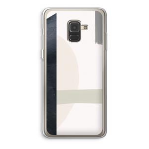 CaseCompany Baca: Samsung Galaxy A8 (2018) Transparant Hoesje